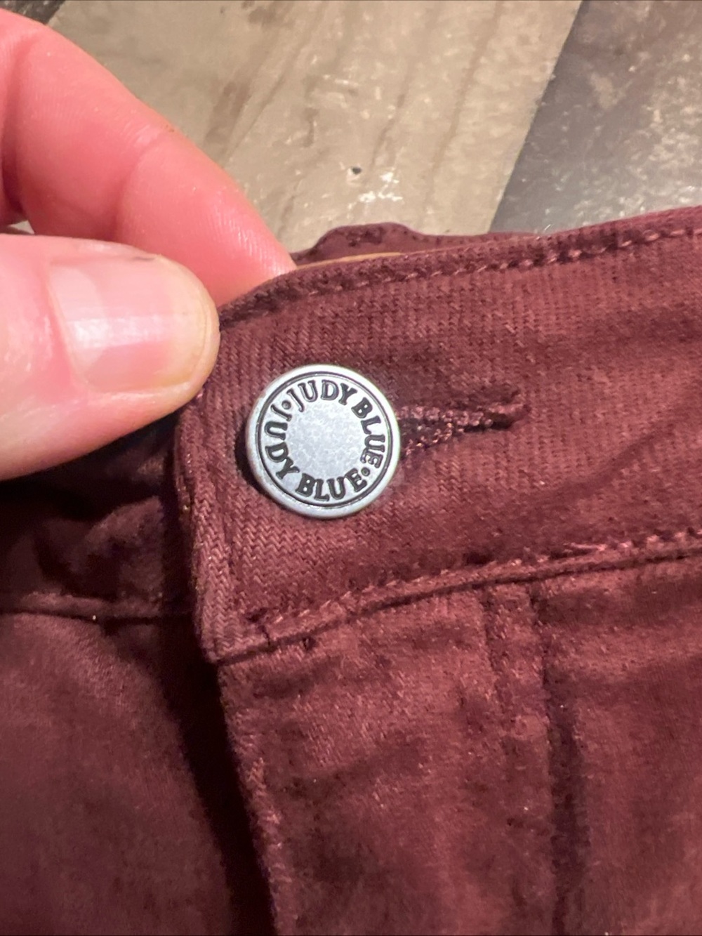 Judy Blue Wide-Leg Jeans in Brick Red - Picture 6 of 8